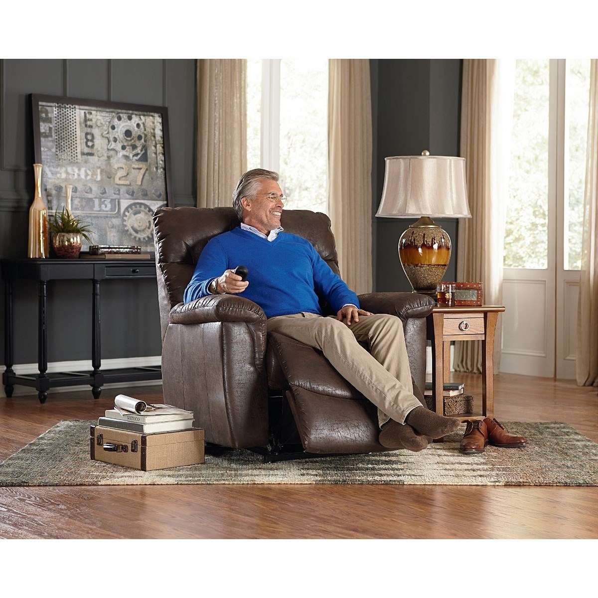 Lazy boy rocker recliner sale with heat and massage